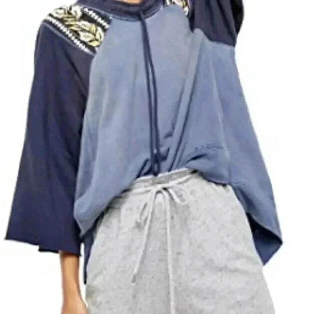 Free People Boho Rosalee Drawstring Sweatshirt - Picture 3 of 5